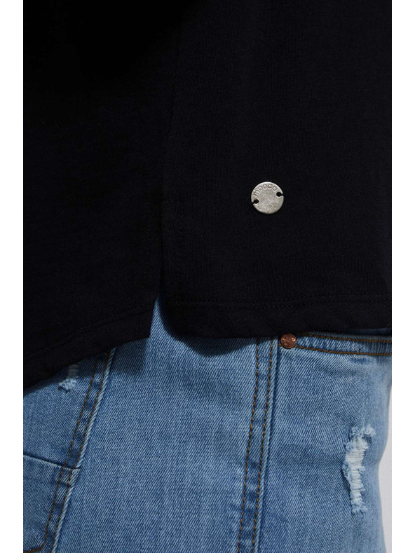 Moodo Черна дамска дълга рокля Moodo