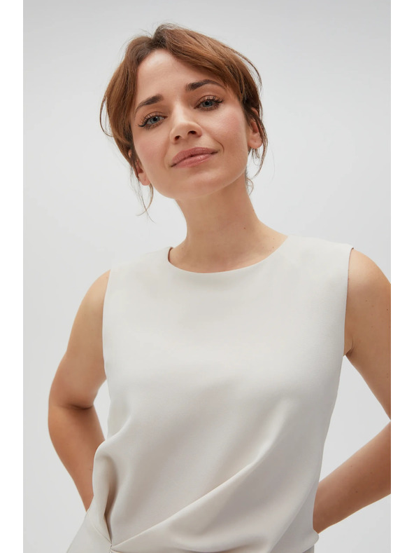 Moodo Бежова дамска рокля MOODO