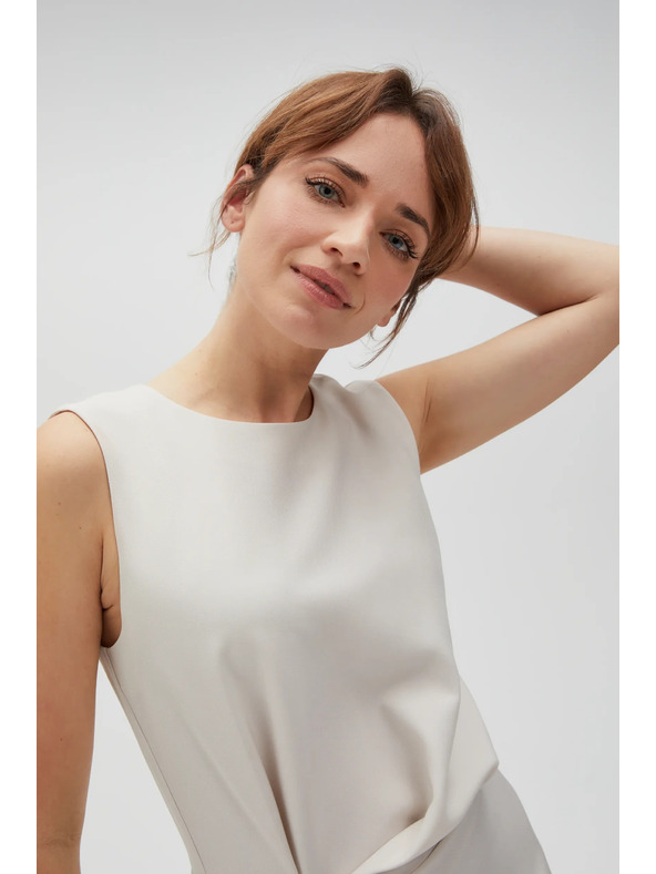 Moodo Бежова дамска рокля MOODO