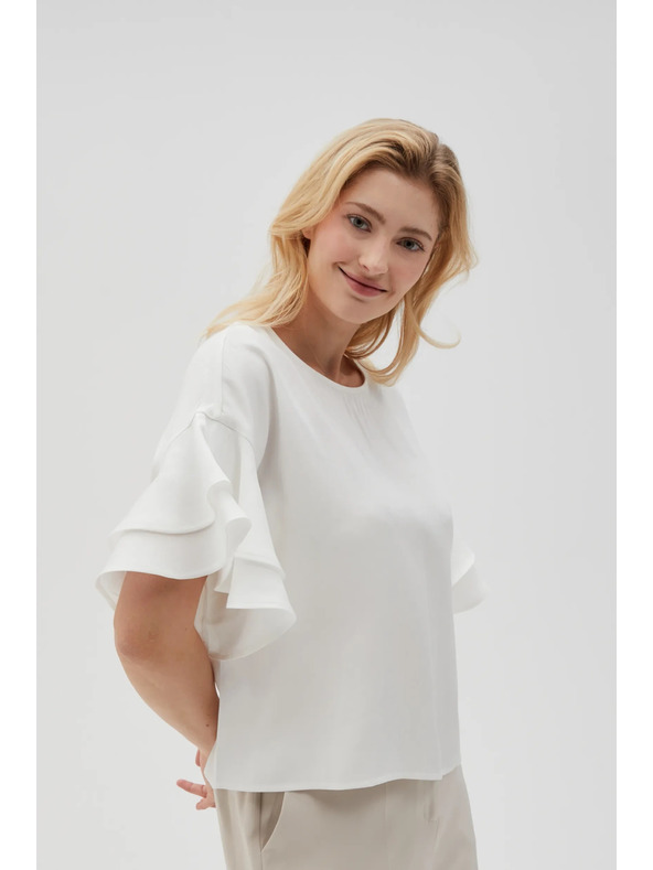 Moodo Дамска бяла тениска Moodo