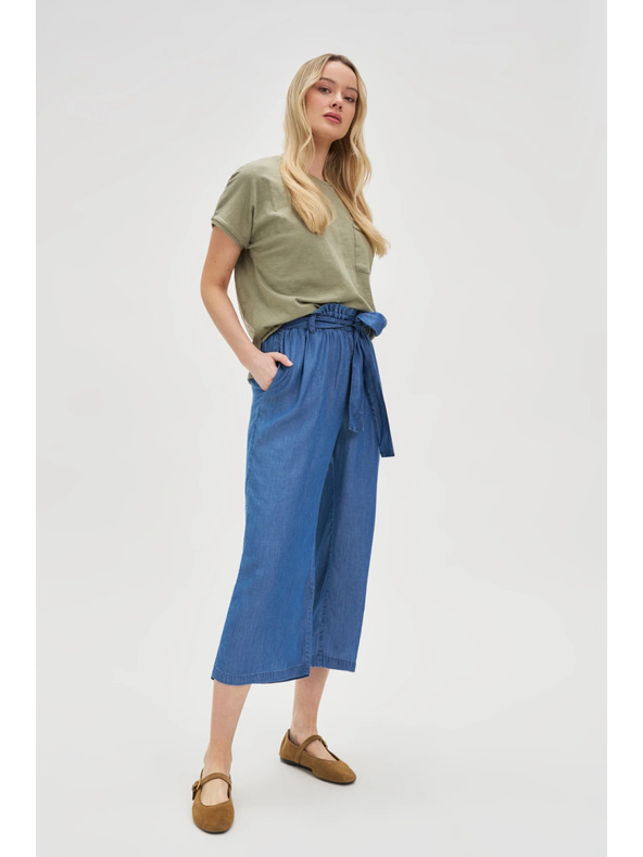 Moodo Сини свободни дамски панталони Moodo