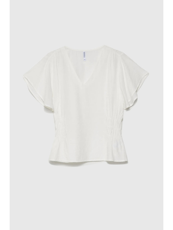 Moodo Бяла дамска блуза Moodo