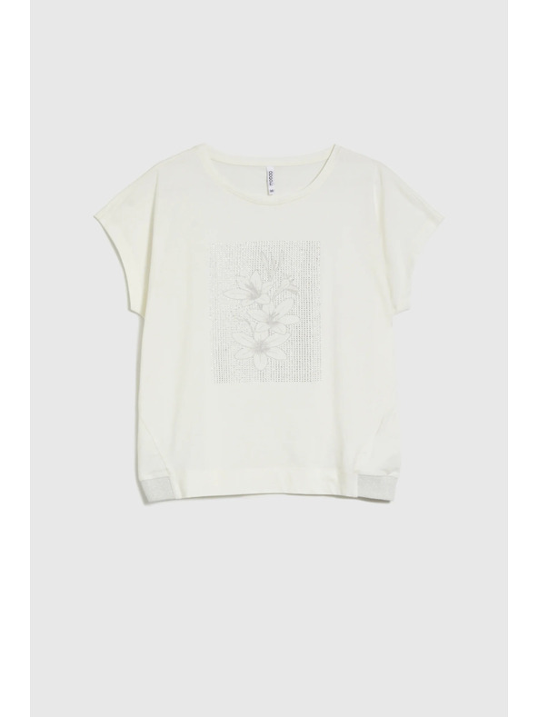 Moodo Бяла дамска тениска Moodo