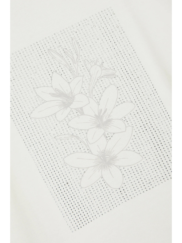 Moodo Бяла дамска тениска Moodo