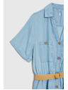 Moodo Синя дамска рокля с риза Moodo