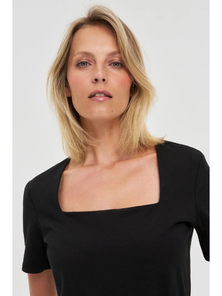 Moodo Черна дамска дълга рокля Moodo