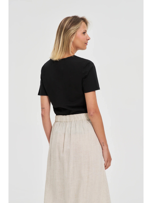 Moodo Черна дамска дълга рокля Moodo