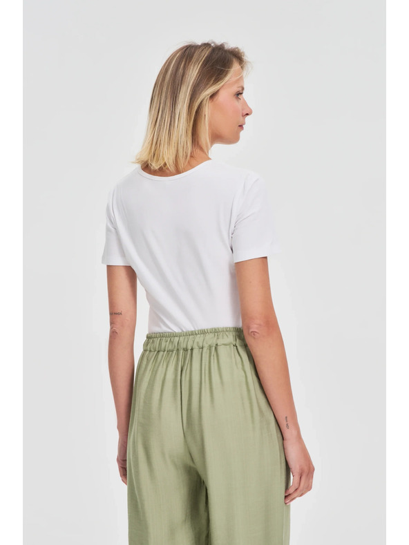 Moodo Бяла дамска тениска Moodo