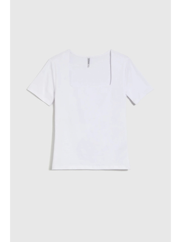 Moodo Бяла дамска тениска Moodo