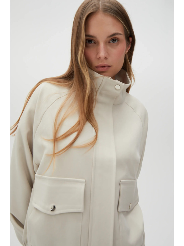 Moodo Светлобежово дамско яке