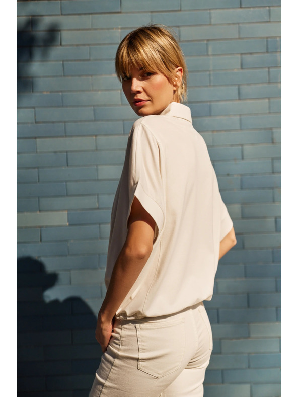 Moodo Бяла дамска блуза