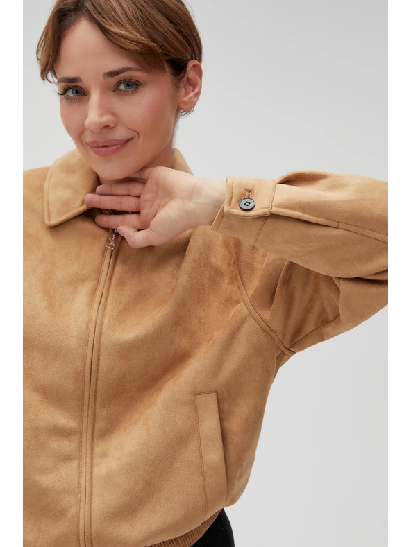 Moodo Бежово дамско яке