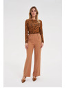 Moodo Дамски панталони Moodo - камел
