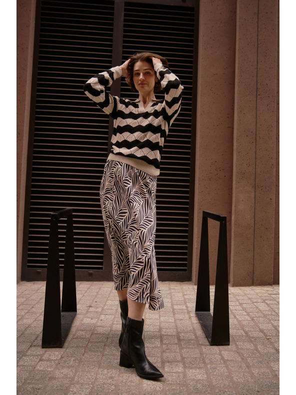 Moodo Дамска пола Moodo - тъмносиня