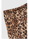 Moodo Дамска леопардова пола Moodo - кафява