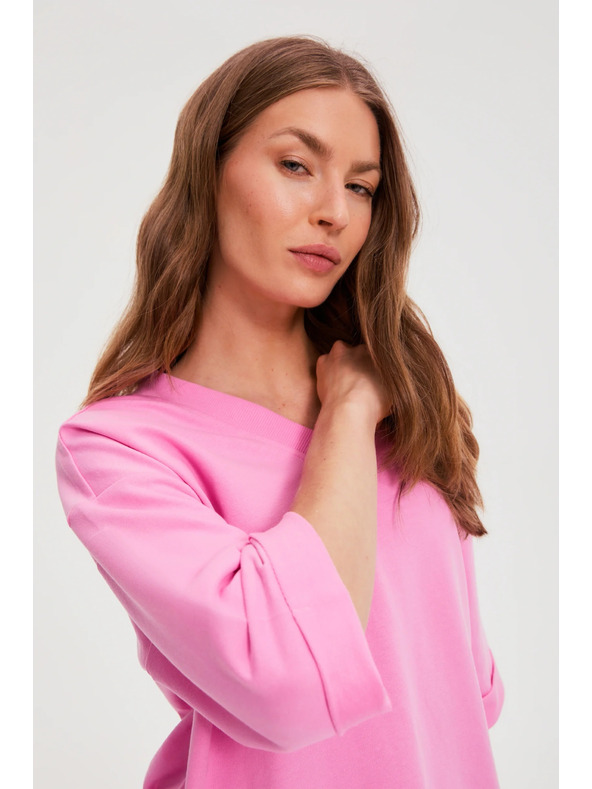 Moodo Риза с V деколте розова Moodo