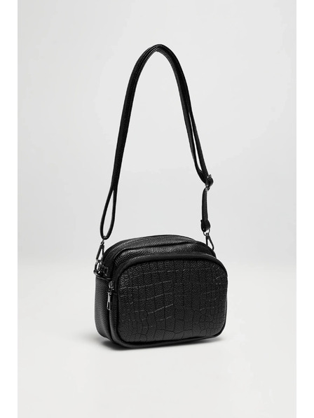 Moodo Малка черна чанта от еко кожа Moodo