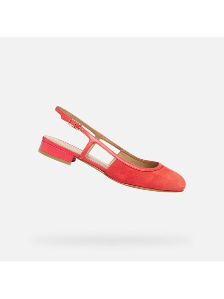 Geox Червени дамски балетки Geox Virnilisa B