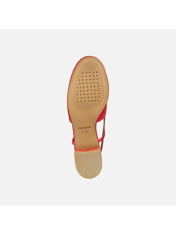 Geox Червени дамски балетки Geox Virnilisa B