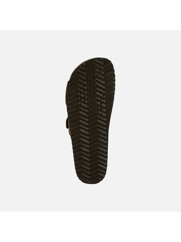 Geox Тъмнокафяви дамски чехли Geox Brionia