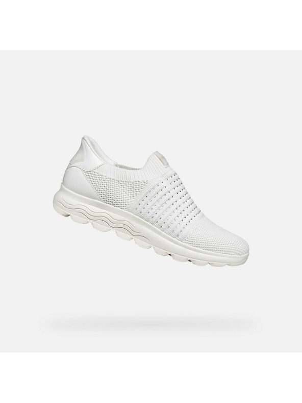 Geox Бели дамски маратонки Geox Spherica Plus