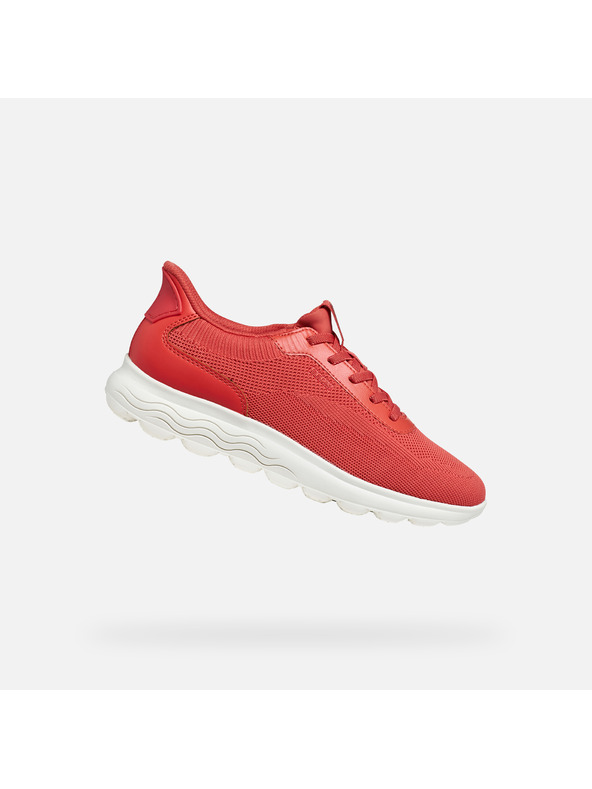 Geox Червени дамски маратонки Geox Spherica Plus Fast in