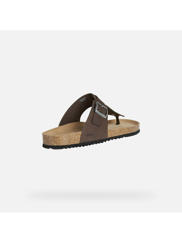 Geox Тъмнокафяви мъжки чехли Geox Sandal Ghita
