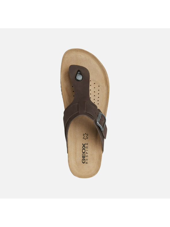 Geox Тъмнокафяви мъжки чехли Geox Sandal Ghita