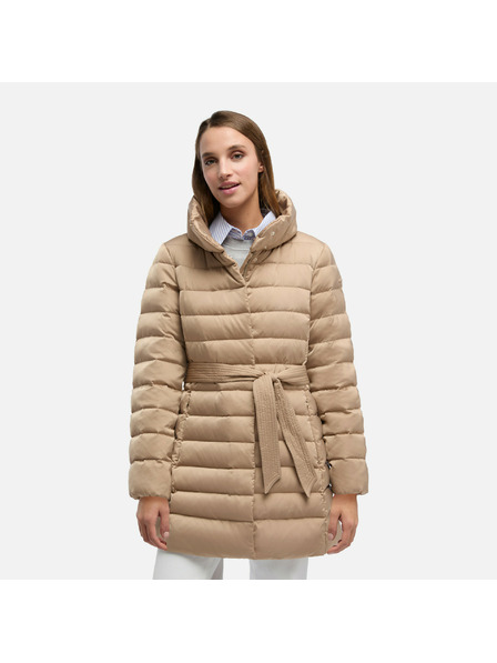 Geox Бежово дамско пухено яке Geox Bettanie