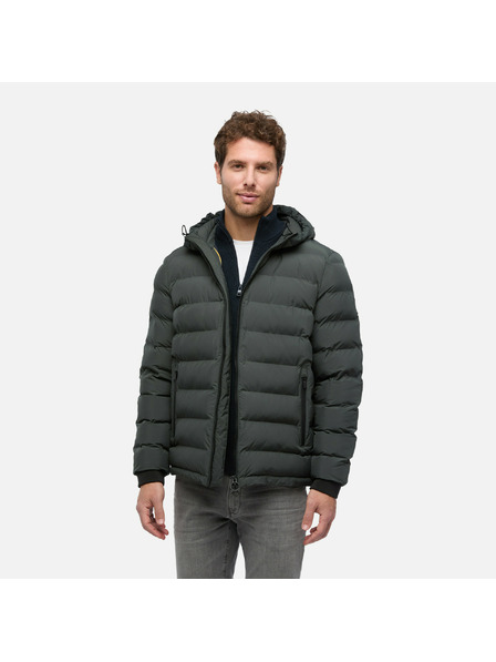 Geox Сива пухена мъжка шуба Geox Spherica