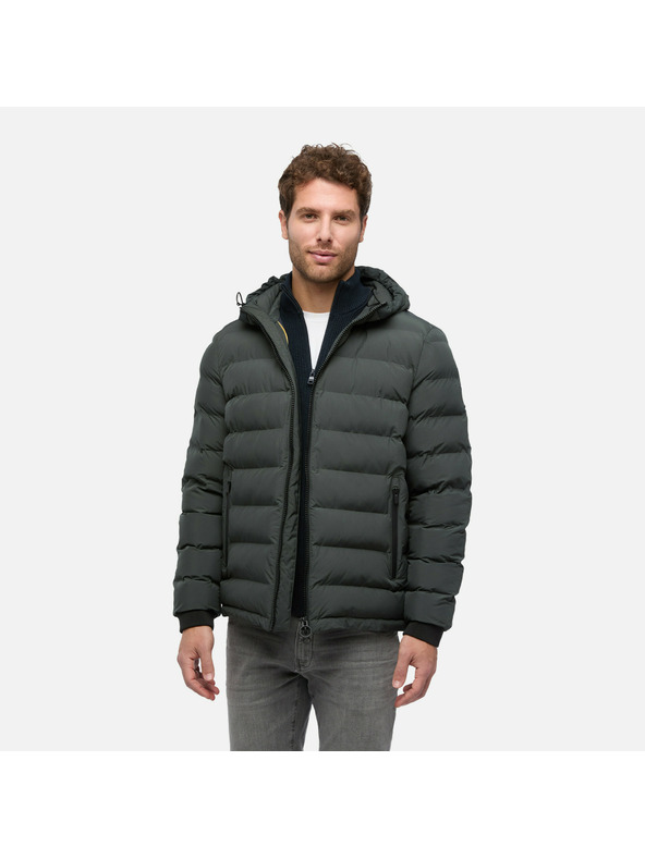 Geox Сива пухена мъжка шуба Geox Spherica