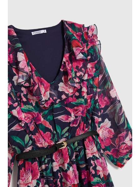 Moodo Тъмносини цветни рокли Moodo