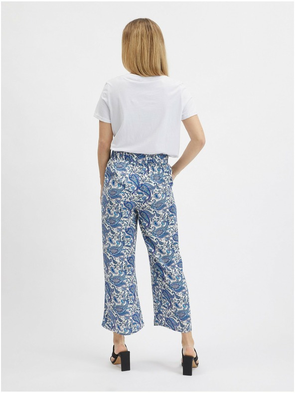 Orsay Сини дамски кюлоти с десен ORSAY