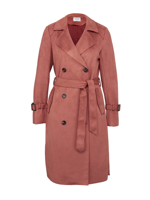 Orsay Дамски шлифер в цвят брик от велур ORSAY