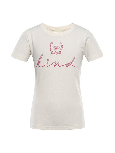 ALPINE PRO Детска тениска от органична памук ALPINE PRO ECOMO 2 creme вариант pa