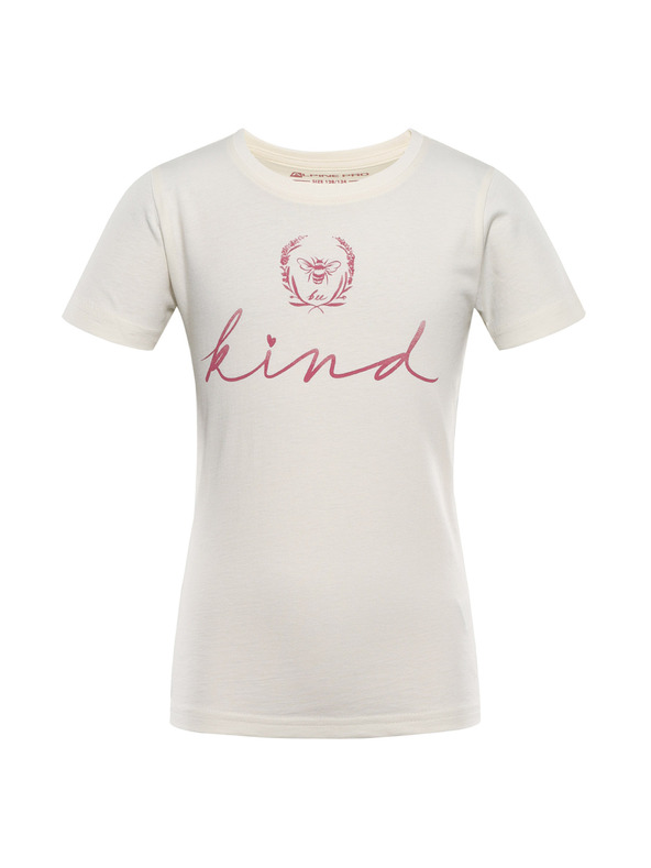 ALPINE PRO Детска тениска от органична памук ALPINE PRO ECOMO 2 creme вариант pa