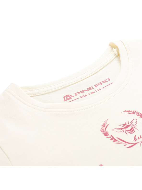ALPINE PRO Детска тениска от органична памук ALPINE PRO ECOMO 2 creme вариант pa