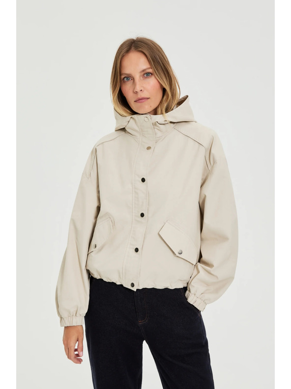 Moodo Якета с качулка бежова Moodo