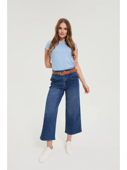 Moodo Памучна тениска синя Moodo