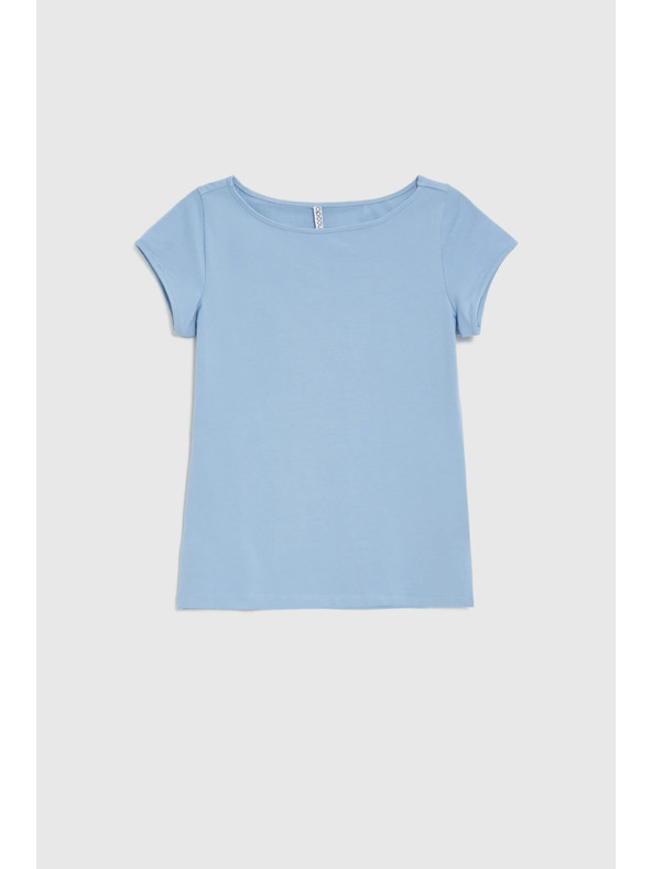 Moodo Памучна тениска синя Moodo