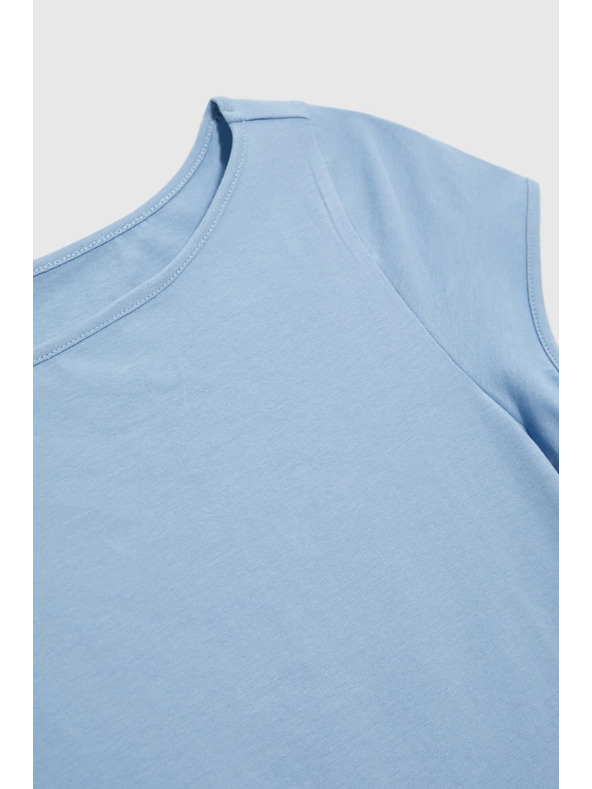 Moodo Памучна тениска синя Moodo