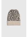 Moodo Зимна шапка с печат на пантера пясък Moodo