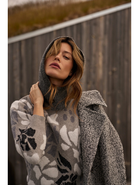 Moodo Плетена мегачка сива Moodo