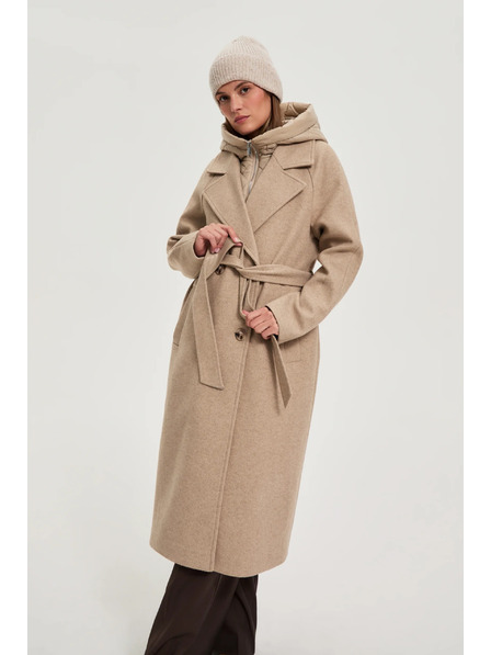 Moodo Плетена шапка пясъчена Moodo