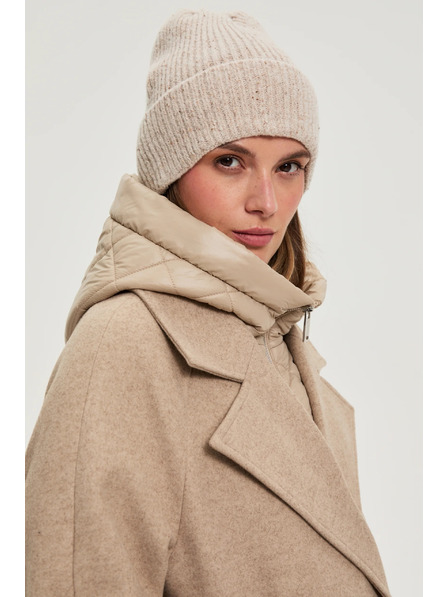 Moodo Плетена шапка пясъчена Moodo