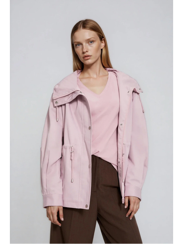 Moodo Якета с качулка розова Moodo