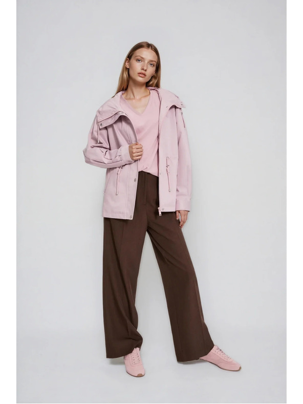 Moodo Якета с качулка розова Moodo