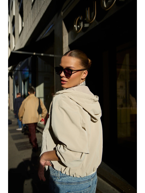 Moodo Тънка якета с качулка бежова Moodo