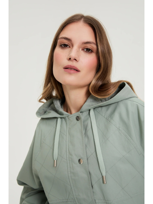 Moodo Къса якета маслинево зелена Moodo