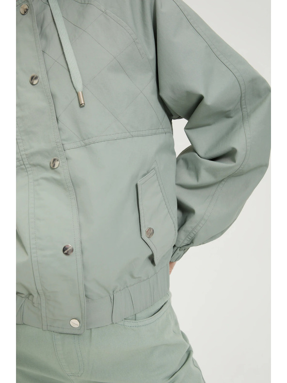 Moodo Къса якета маслинево зелена Moodo